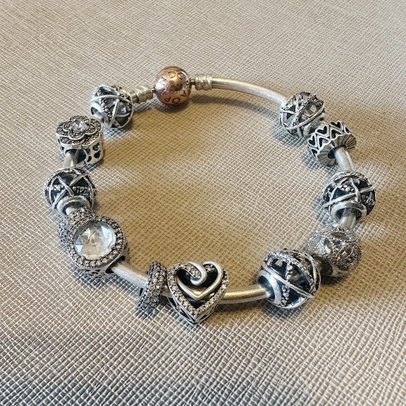 Pandora Jewelry - Pandora Bracelet with 12 charms